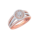 18K Gold & Diamond Ring For Women KRB10309